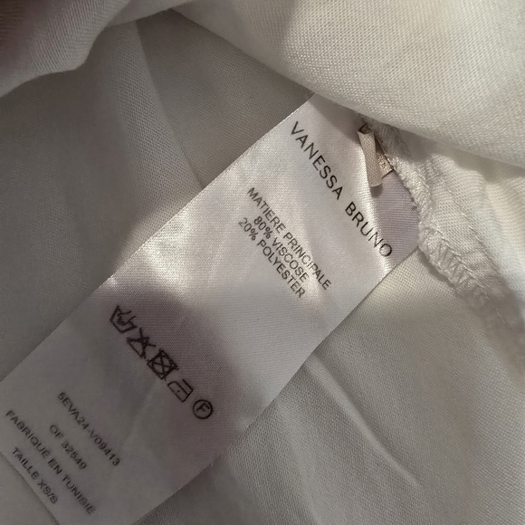 Vanessa Bruno Bell Top V-neck ¾ Sleeves Pull on Size S/XS - Picture 6 of 12